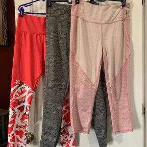 3 pair of leggings Sz Med